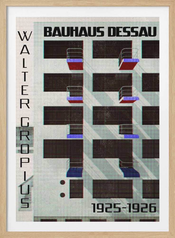 Bauhaus Dessau style IV - Poster / Art Print
