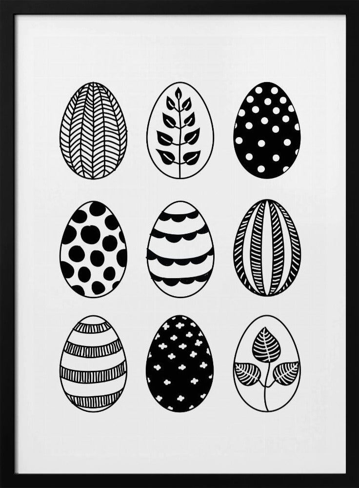 Scandi Easter eggs - Poster / Art Print