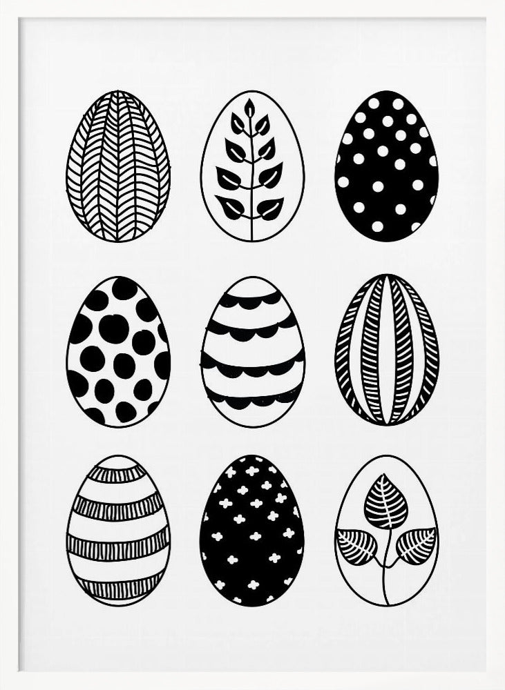 Scandi Easter eggs - Poster / Art Print