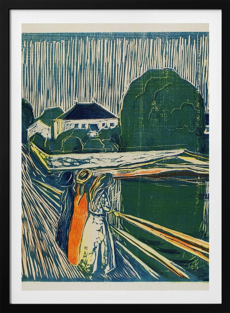 The Girls On The Bridge - Poster / Art Print