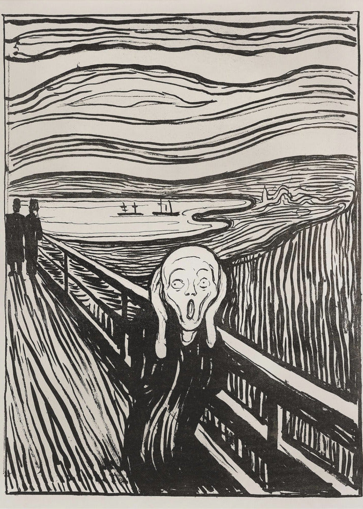 The Scream - Mono - Poster / Art Print