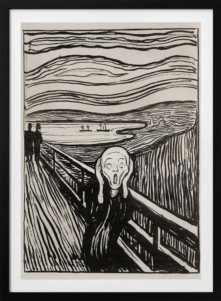 The Scream - Mono - Poster / Art Print