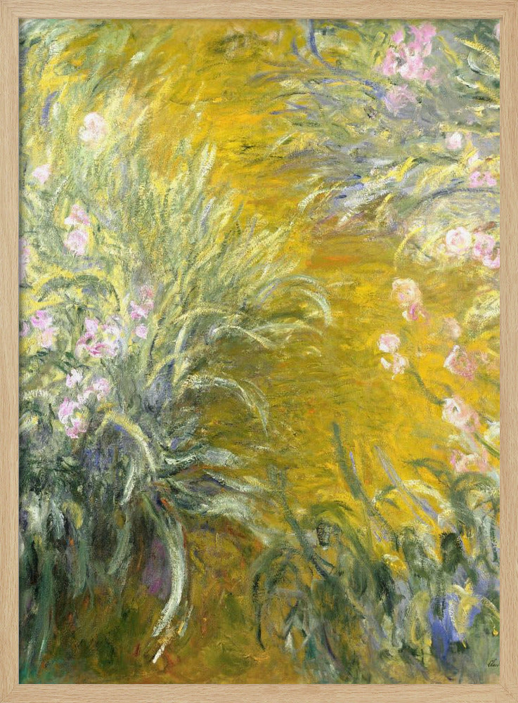 The Path through the Irises - Poster / Art Print