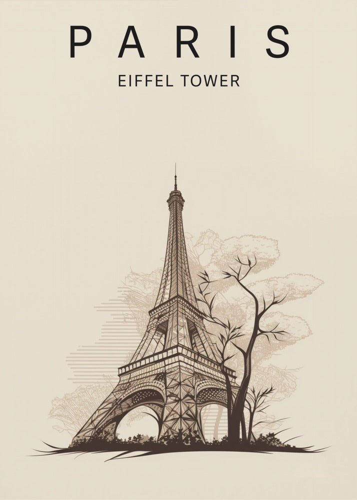Paris Eiffel Tower - Poster / Art Print