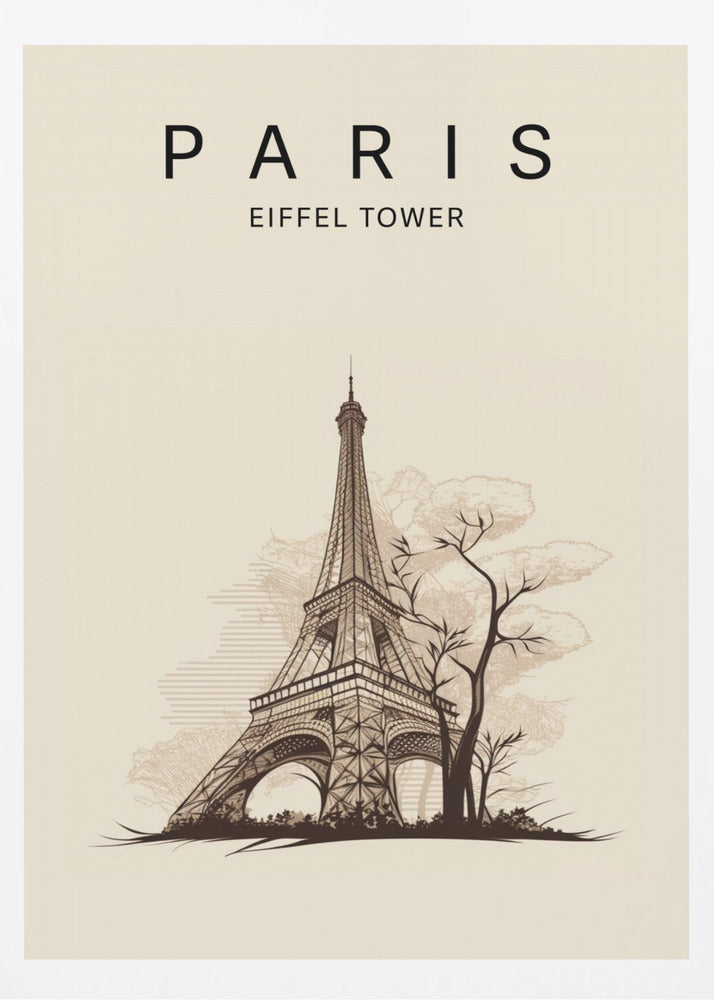 Paris Eiffel Tower - Poster / Art Print