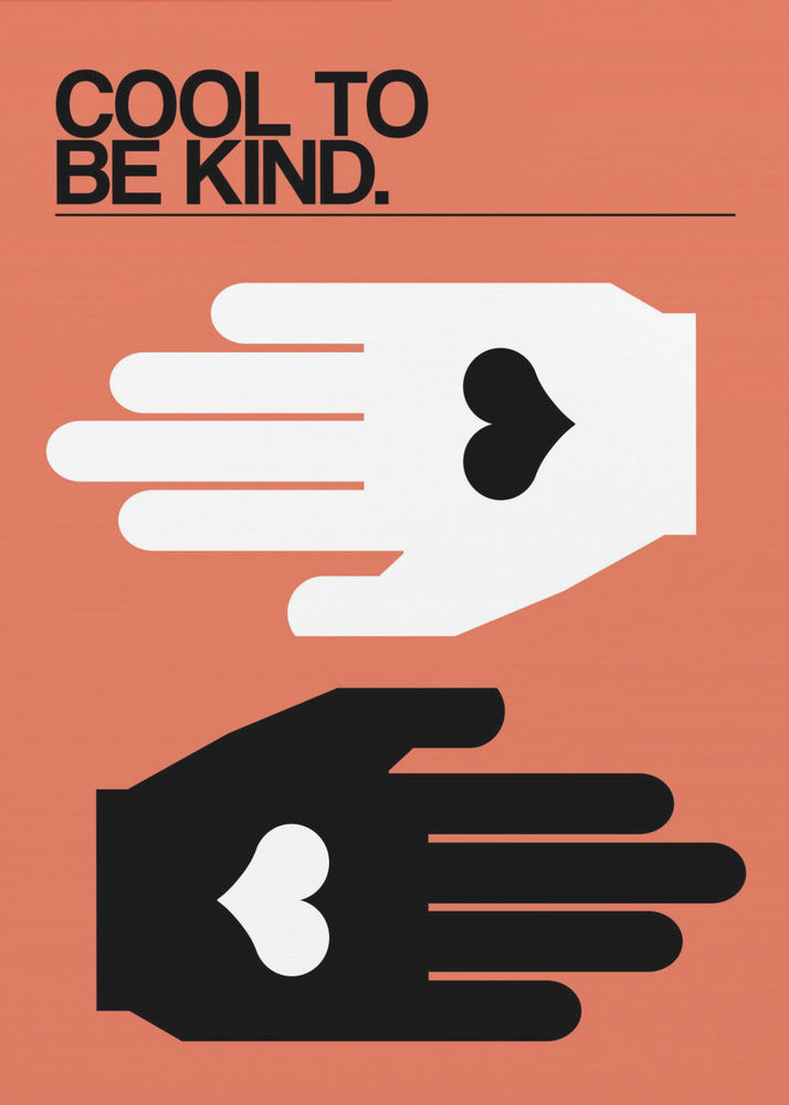 Cool To Be Kind Salmon - Poster / Art Print
