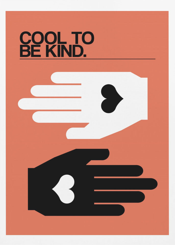 Cool To Be Kind Salmon - Poster / Art Print