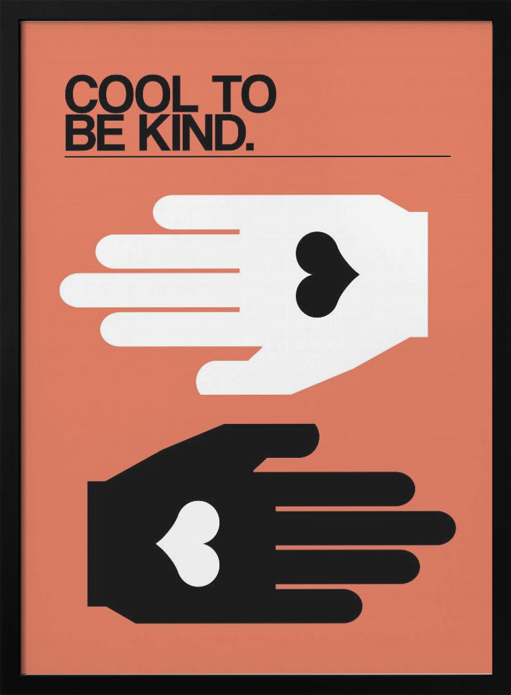 Cool To Be Kind Salmon - Poster / Art Print