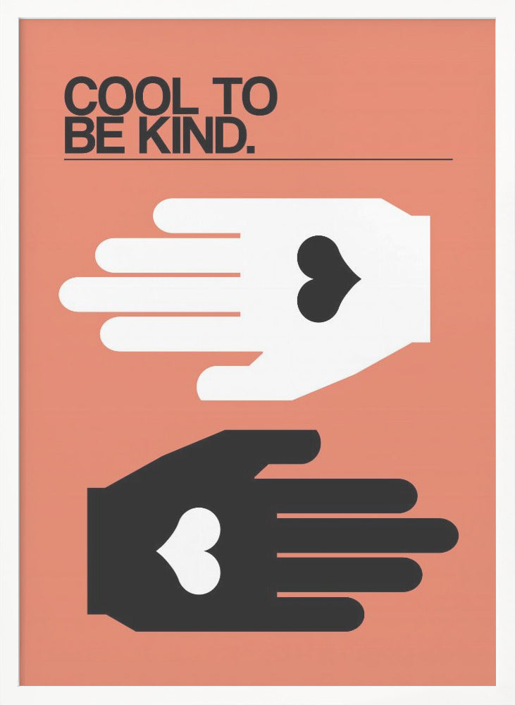 Cool To Be Kind Salmon - Poster / Art Print