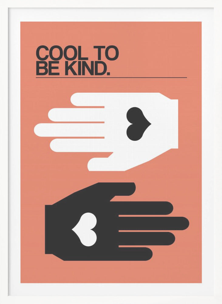 Cool To Be Kind Salmon - Poster / Art Print