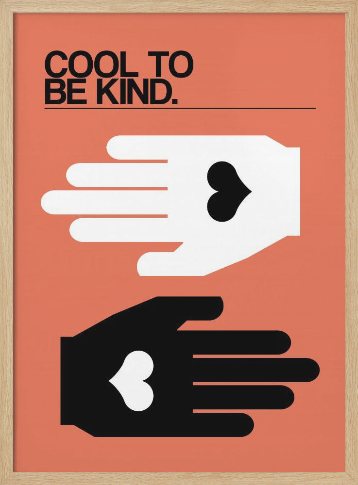 Cool To Be Kind Salmon - Poster / Art Print