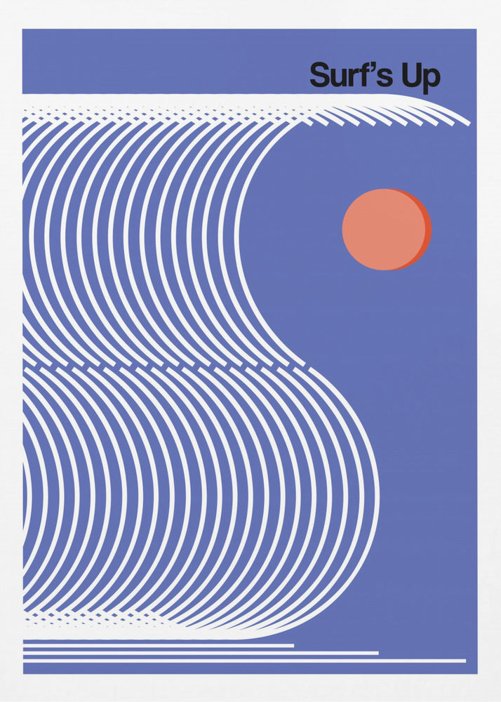 Surf's Up Blue - Poster / Art Print