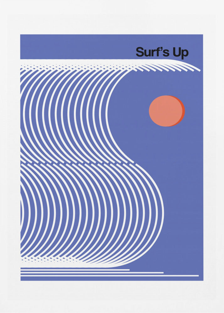 Surf's Up Blue - Poster / Art Print