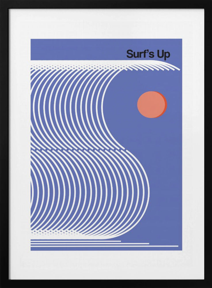 Surf's Up Blue - Poster / Art Print
