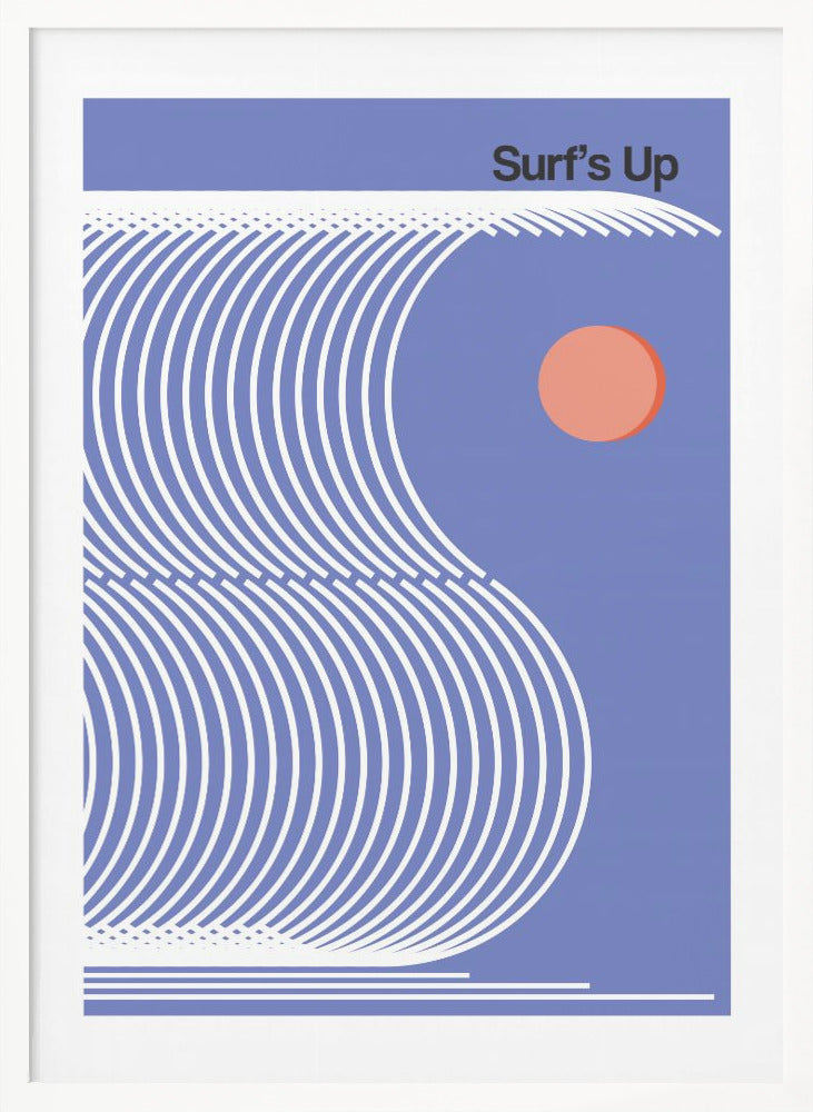 Surf's Up Blue - Poster / Art Print