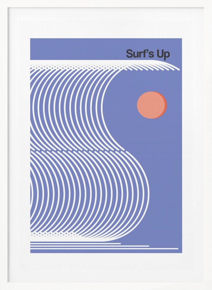Surf's Up Blue - Poster / Art Print