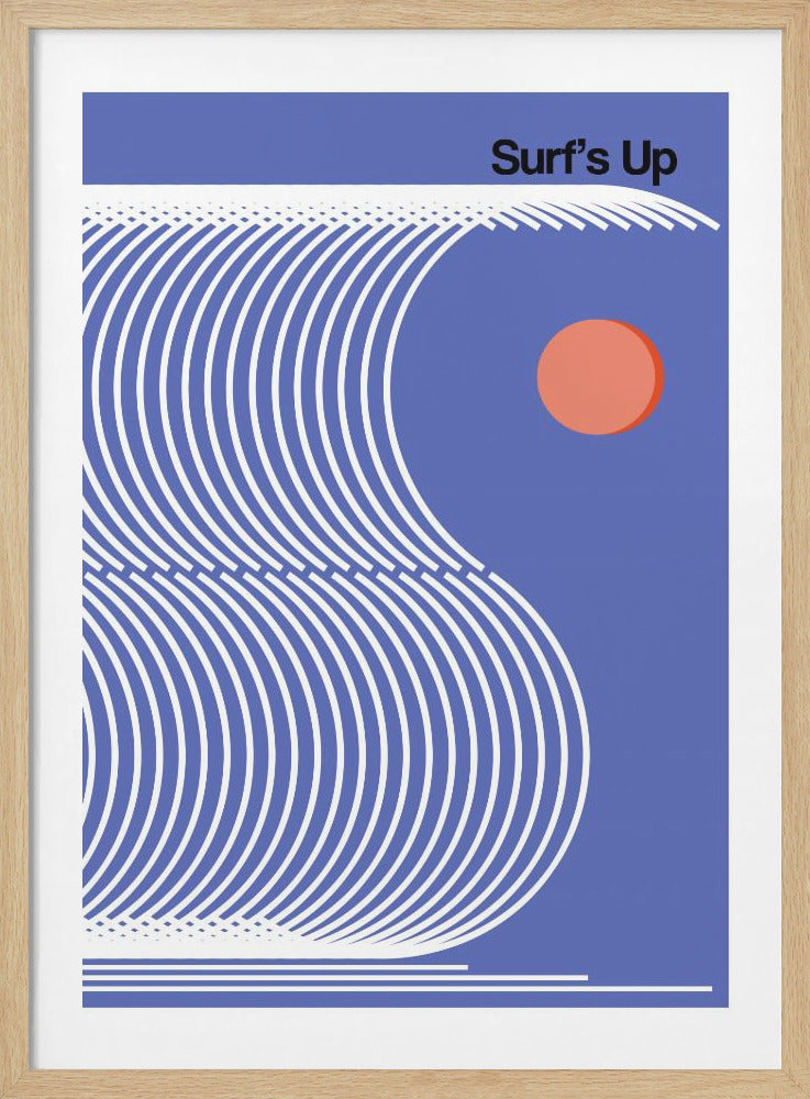 Surf's Up Blue - Poster / Art Print