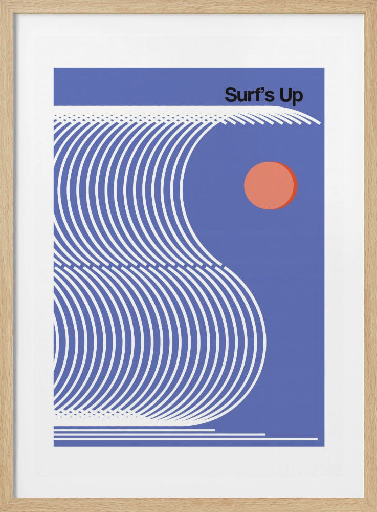 Surf's Up Blue - Poster / Art Print