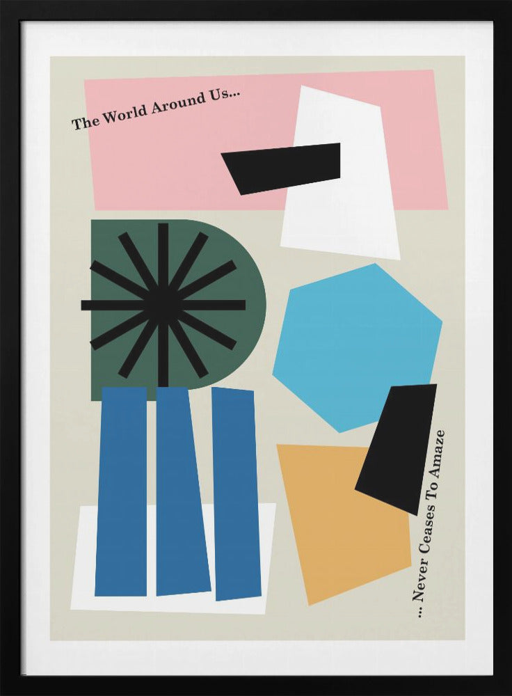 The World Around Us Gray - Poster / Art Print