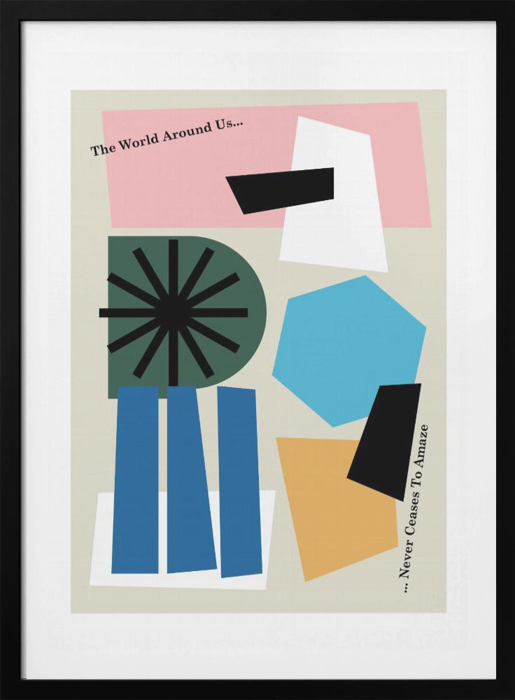 The World Around Us Gray - Poster / Art Print
