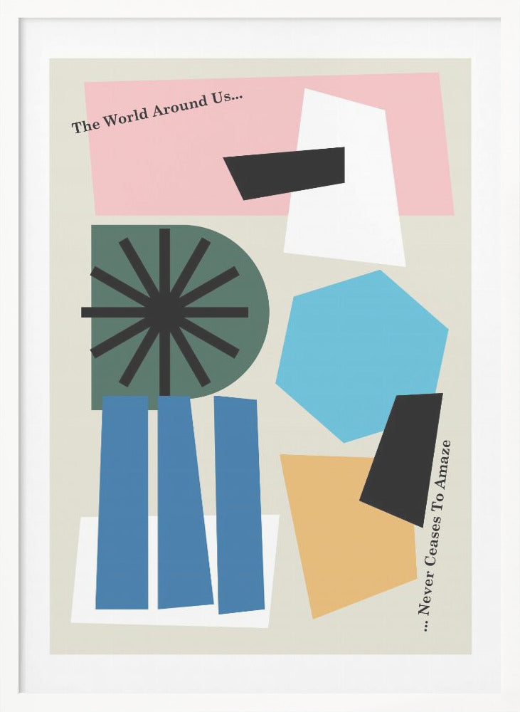 The World Around Us Gray - Poster / Art Print