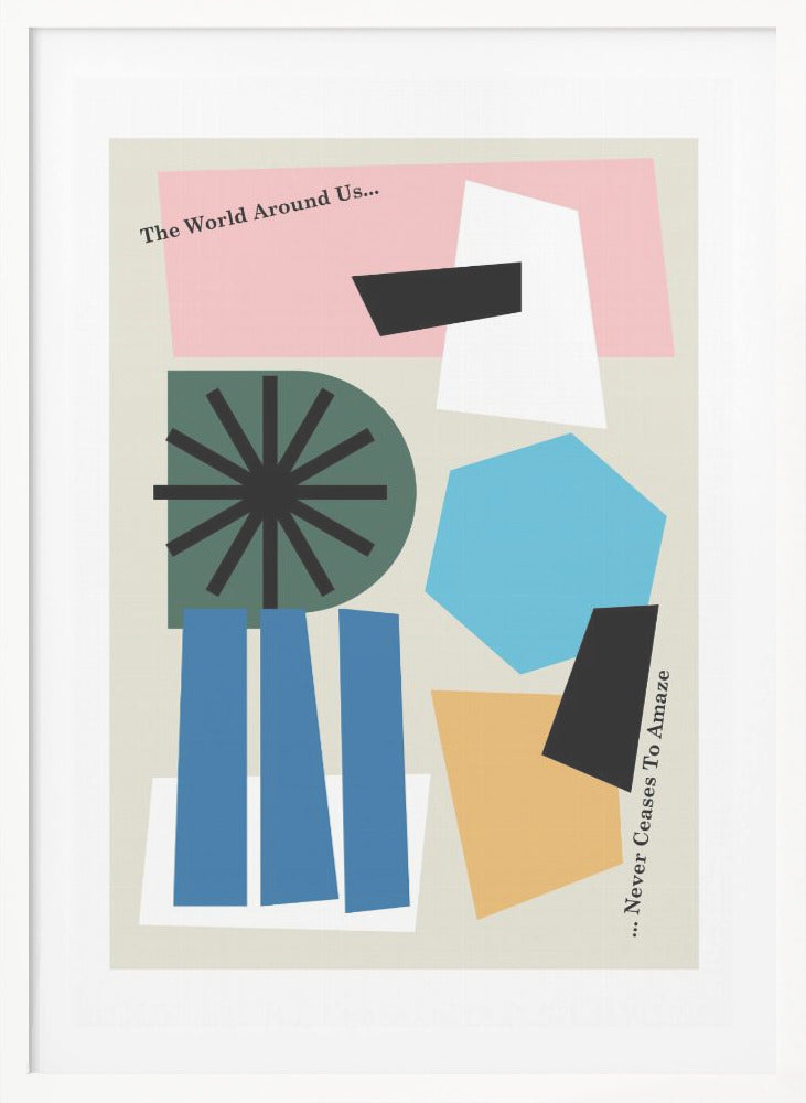 The World Around Us Gray - Poster / Art Print