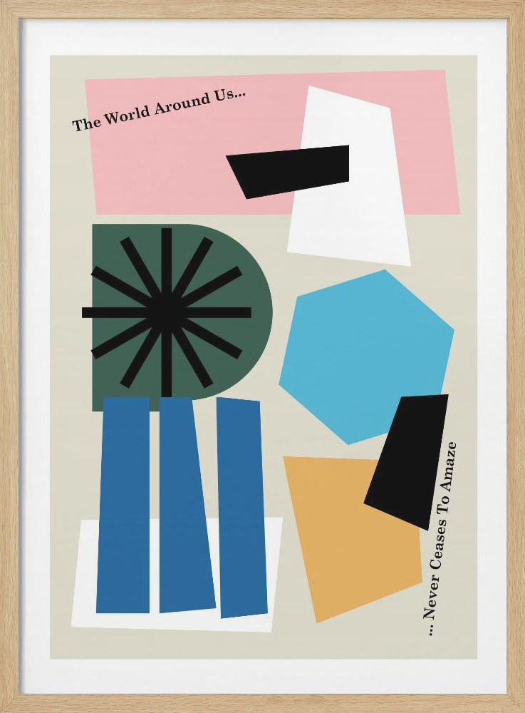 The World Around Us Gray - Poster / Art Print