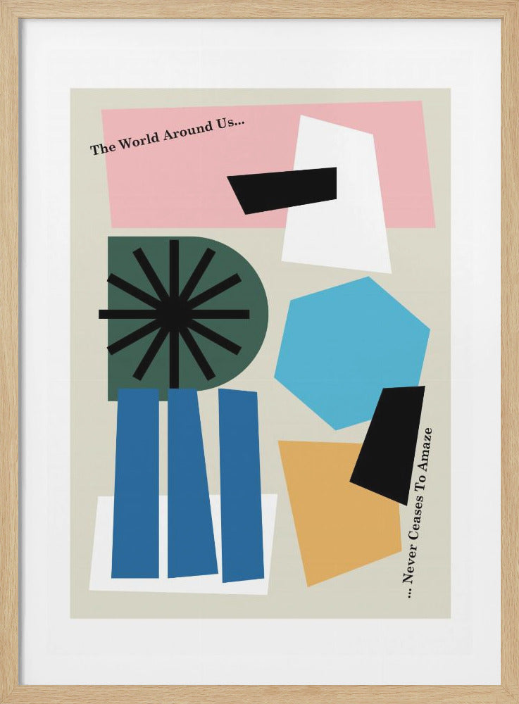 The World Around Us Gray - Poster / Art Print