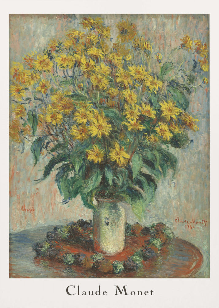 Jerusalem Artichoke Flowers - Poster / Art Print