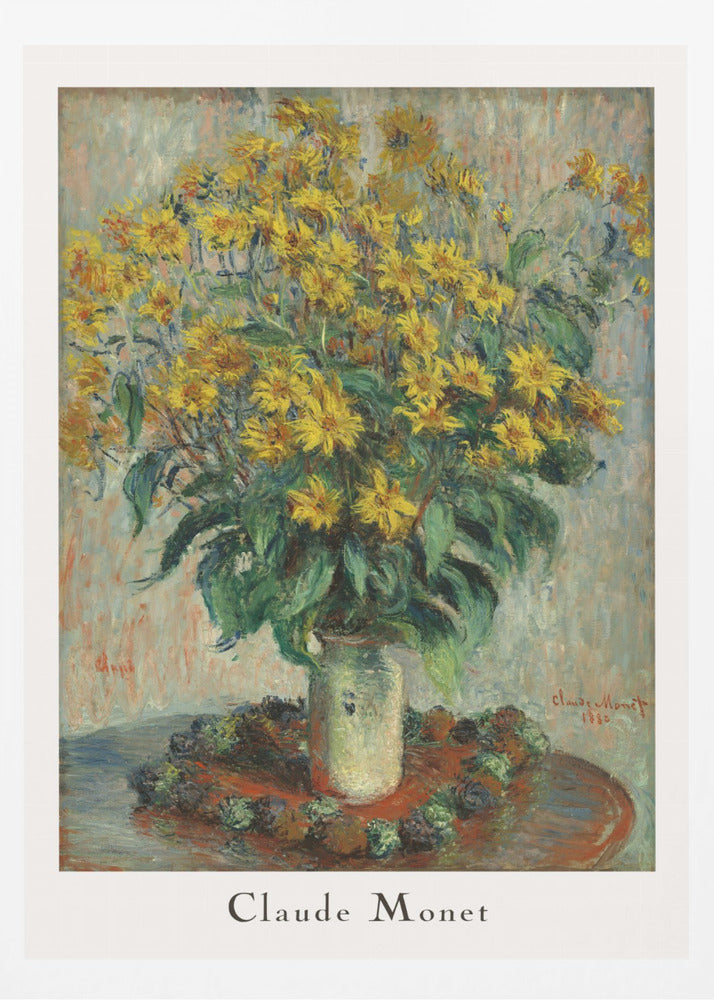Jerusalem Artichoke Flowers - Poster / Art Print