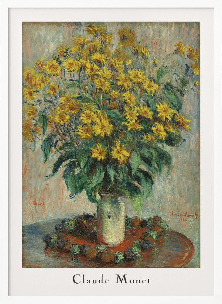 Jerusalem Artichoke Flowers - Poster / Art Print