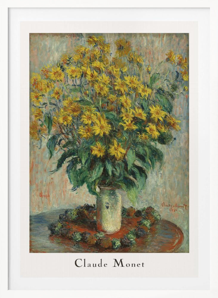 Jerusalem Artichoke Flowers - Poster / Art Print