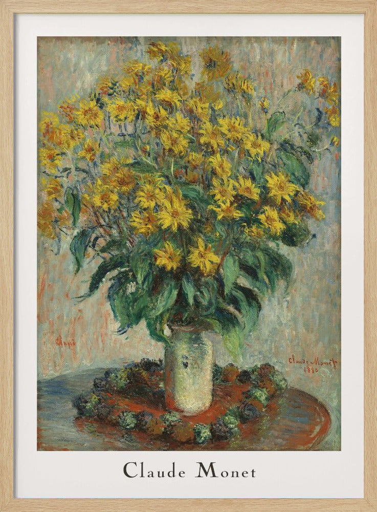 Jerusalem Artichoke Flowers - Poster / Art Print