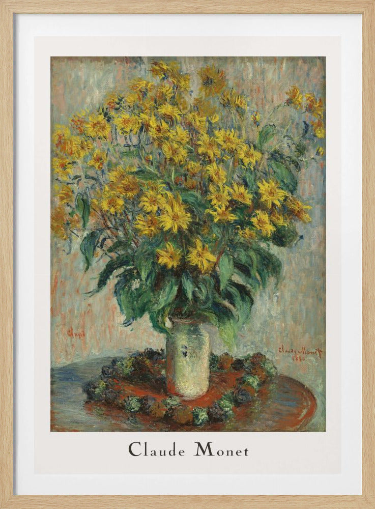 Jerusalem Artichoke Flowers - Poster / Art Print