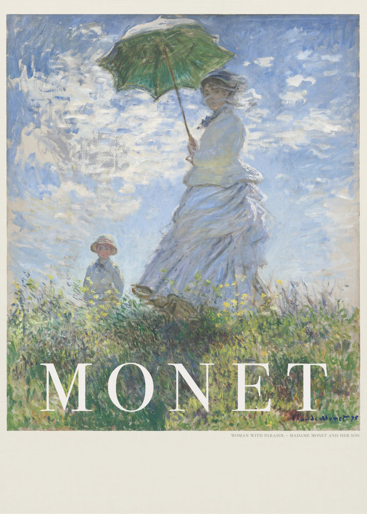 Woman With Parasol - Poster / Art Print