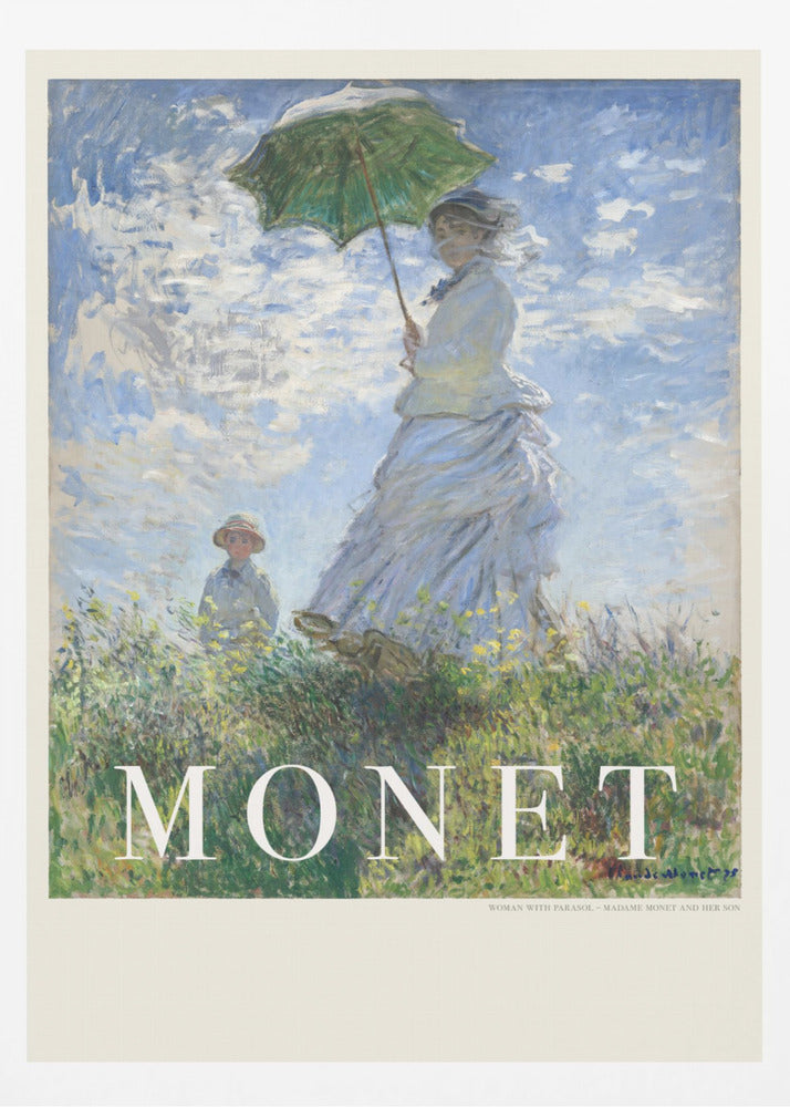 Woman With Parasol - Poster / Art Print