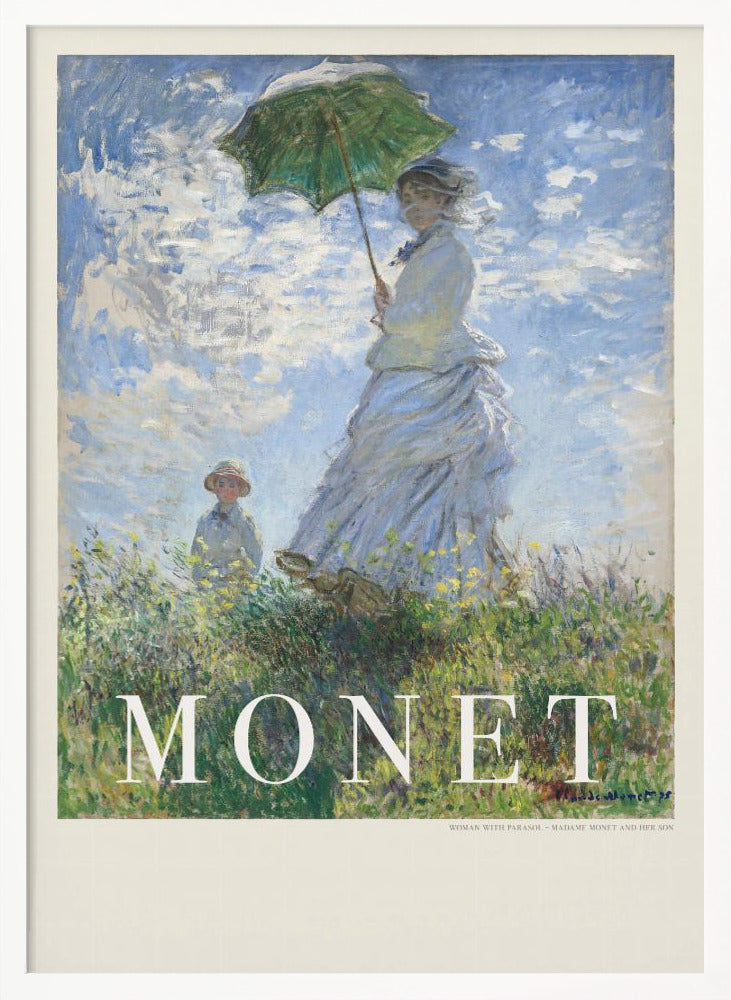 Woman With Parasol - Poster / Art Print