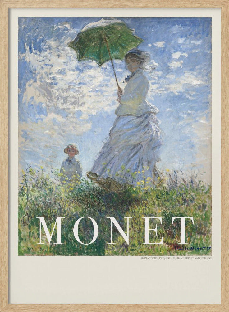 Woman With Parasol - Poster / Art Print