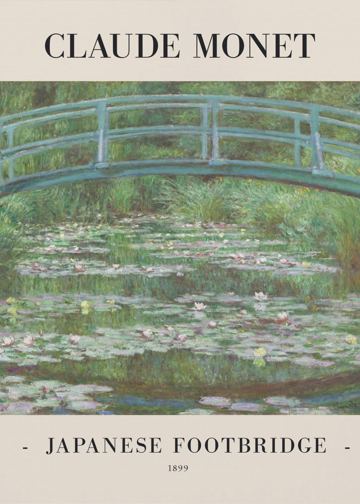 Japanese Footbridge 1899 - Poster / Art Print
