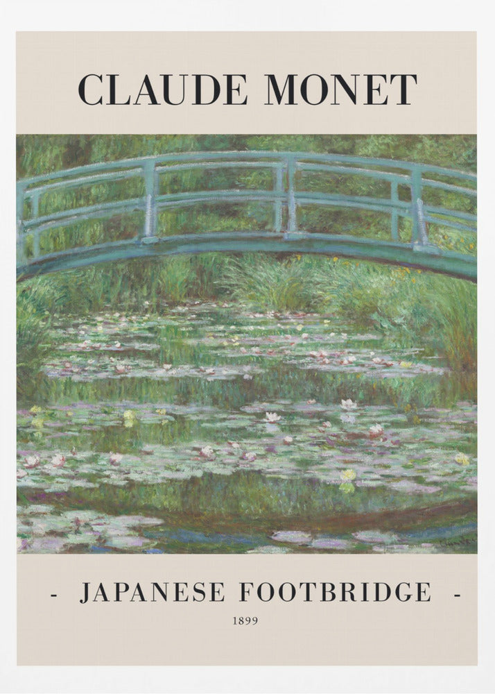 Japanese Footbridge 1899 - Poster / Art Print