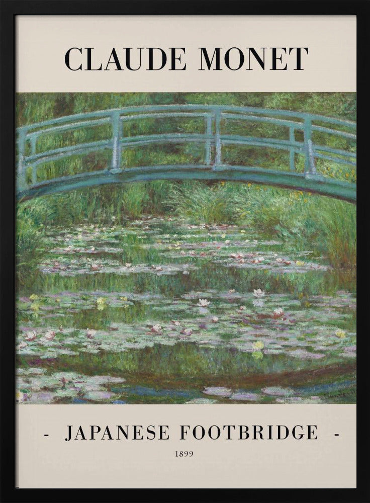 Japanese Footbridge 1899 - Poster / Art Print