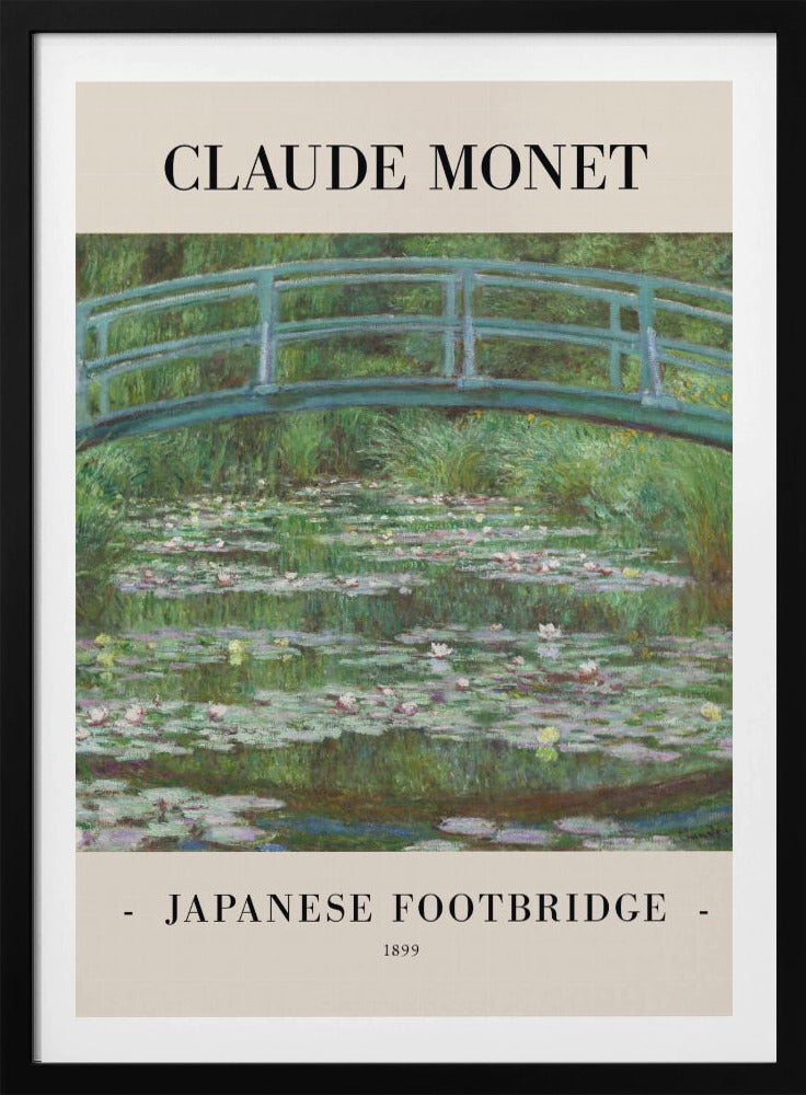 Japanese Footbridge 1899 - Poster / Art Print
