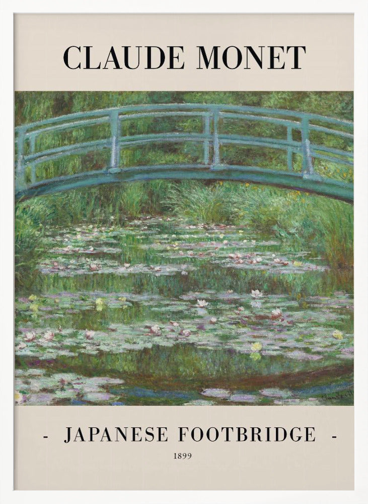 Japanese Footbridge 1899 - Poster / Art Print