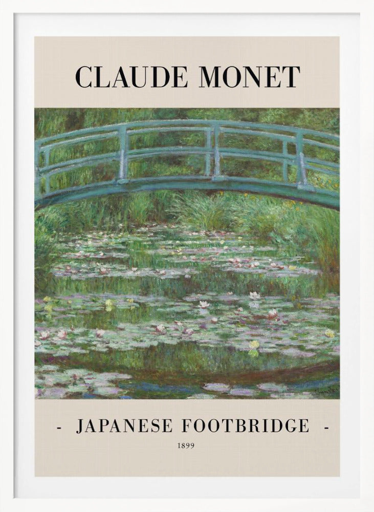 Japanese Footbridge 1899 - Poster / Art Print