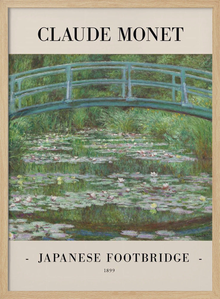 Japanese Footbridge 1899 - Poster / Art Print