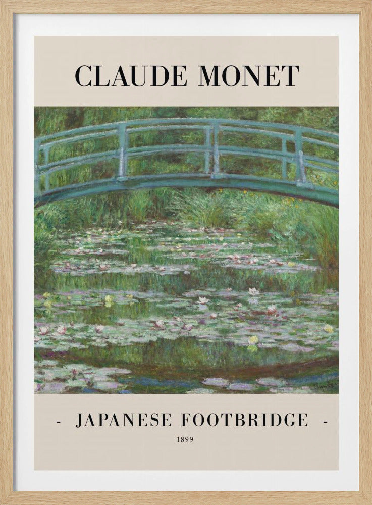 Japanese Footbridge 1899 - Poster / Art Print