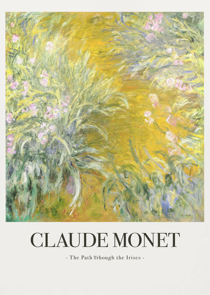 The Path Through The Irises - Poster / Art Print