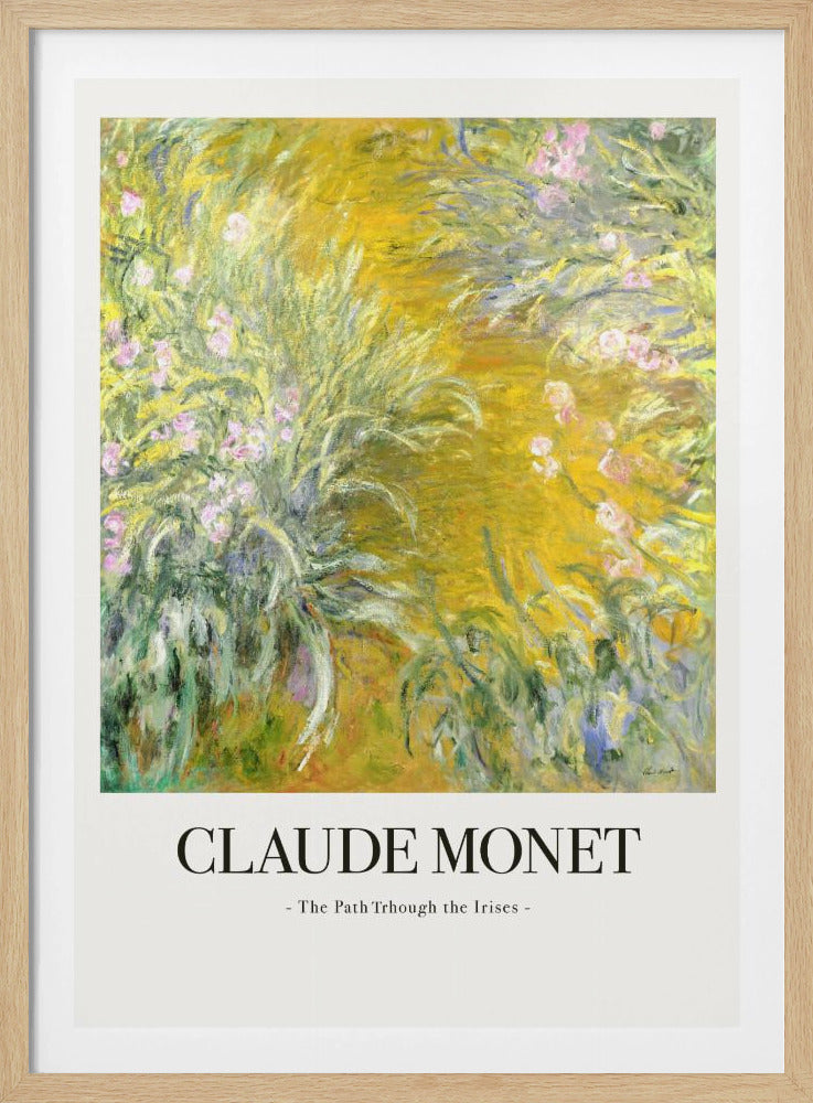 The Path Through The Irises - Poster / Art Print