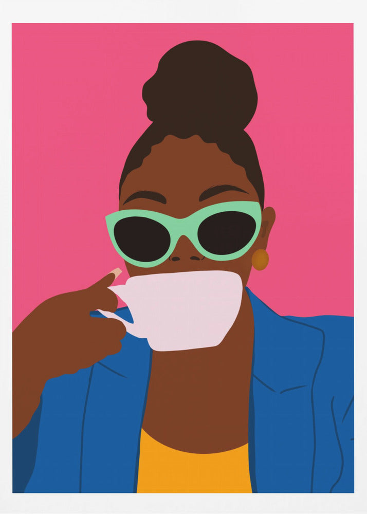 Women Drinking Coffee - Poster / Art Print