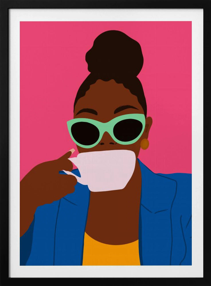 Women Drinking Coffee - Poster / Art Print